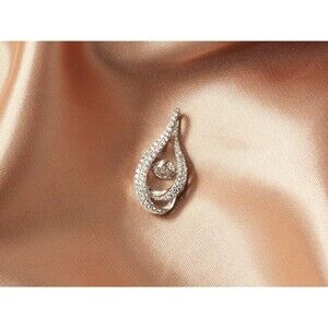 COPY - 925 Sterling Silver DAINTY CZ NECKLACE, Cute Silver Crystal Necklace